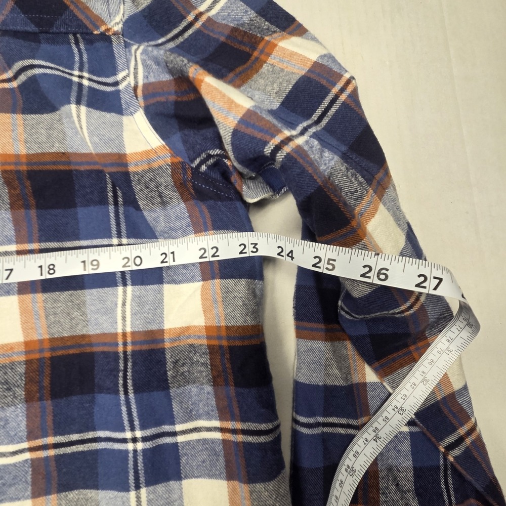 Canada Weathergear Blue & Red Checkered Flannel Jacket/ Shirt Fleeced Lined Sz L - Picture 12 of 16